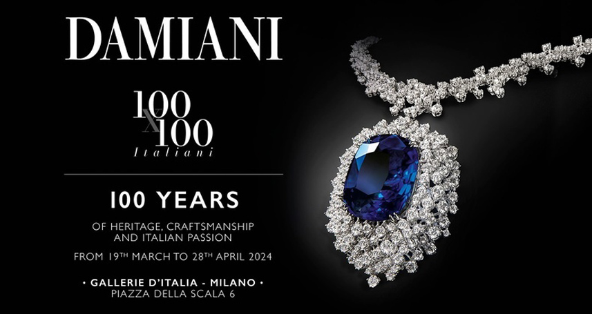 Выставка «100 X 100 Italiani», посвященная 100-летию ювелирного наследия Damiani Выставка «100 X 100 Italiani», посвященная 100-летию ювелирного наследия Damiani